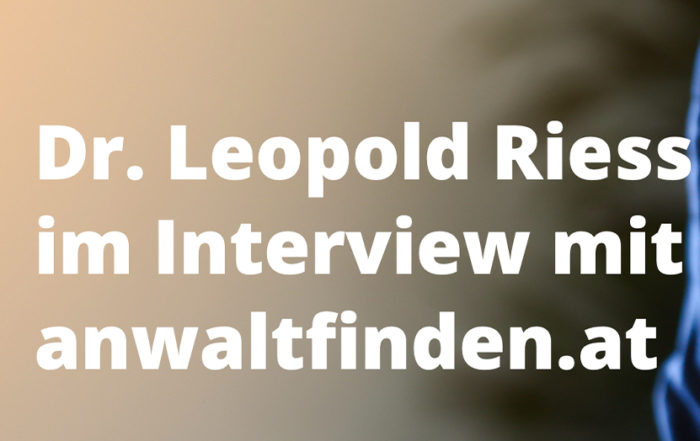 Dr. Riess Rechtsanwälte - Interview Dr. Leopold Riess - Scheidung während des Hausbaus