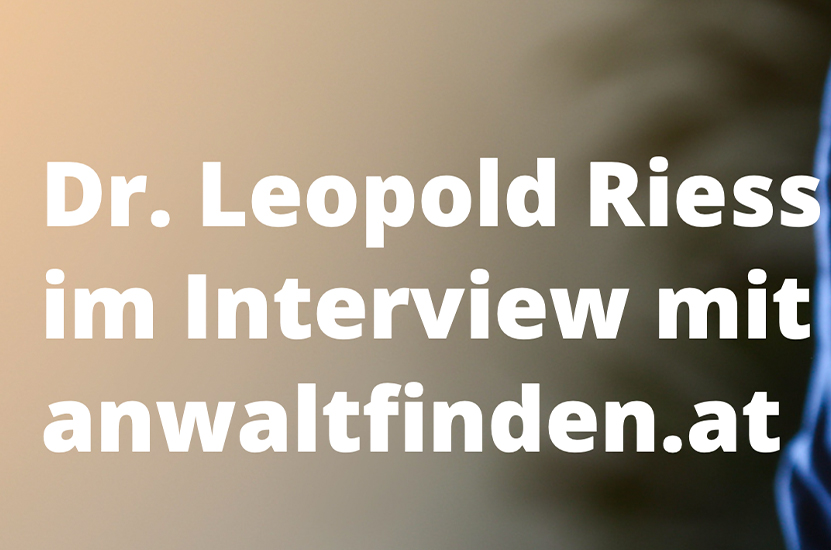 Dr. Riess Rechtsanwälte - Interview Dr. Leopold Riess - Scheidung während des Hausbaus